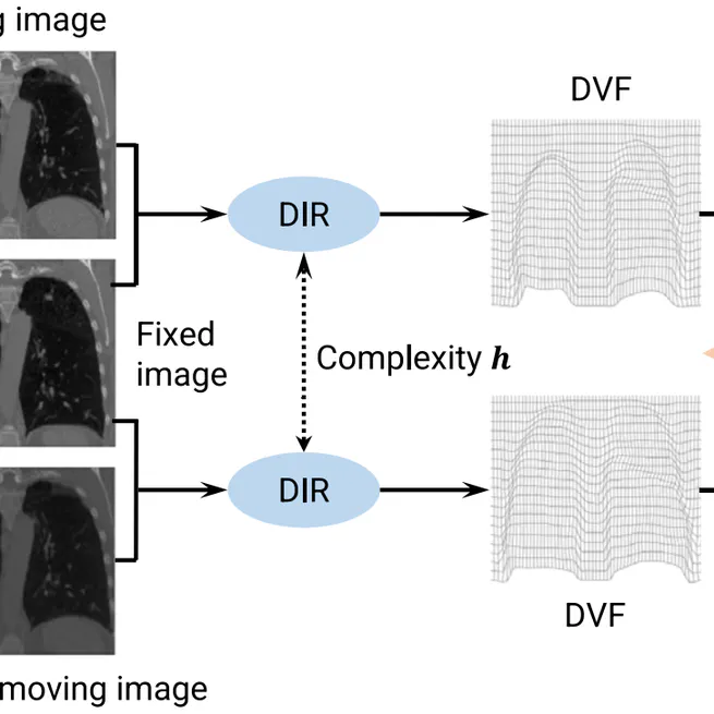 Contrastive Discrepancy: A label-free metric for deformable image registration supporting testing-time hyperparameter selection