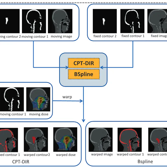 Contour-informed inter-patient deformable registration for more reliable voxel-based analysis of Head-and-Neck cancer patients
